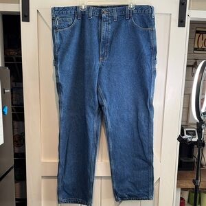 Carhartt Men's Relaxed Straight-Leg Jeans in Blue Denim